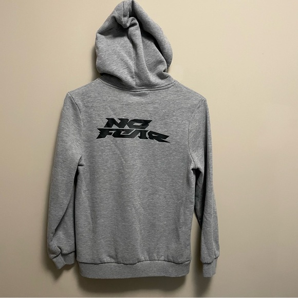 No Fear Vintage Y2K Grey Hoodie Youth 14 Large Fits Like Men’s Small - Picture 9 of 13